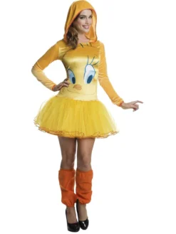 Rubie's Tweety Pie Hooded Tutu Costume For Adults - Warner Bros Looney Tunes