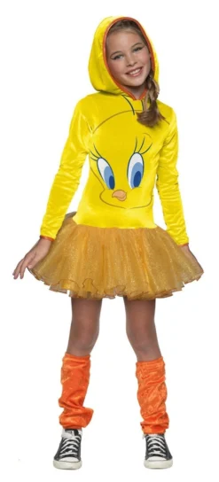 Rubie's Tweety Pie Hooded Tutu Costume For Kids - Warner Bros Looney Tunes