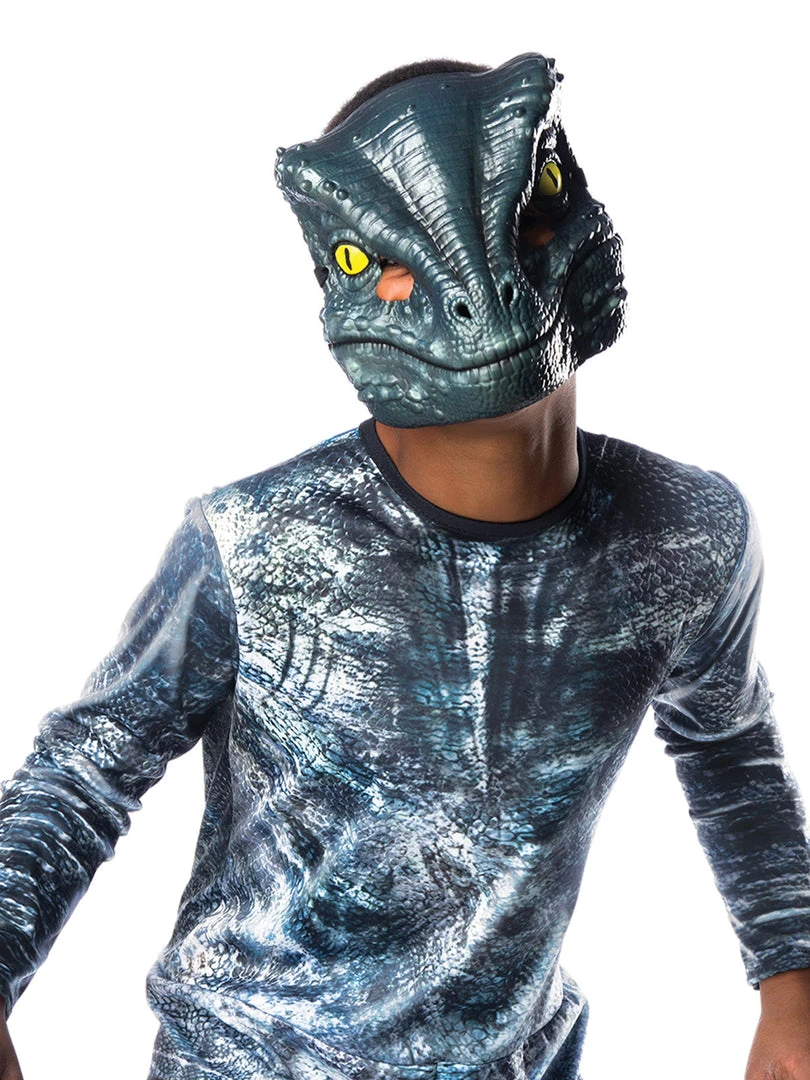 Rubie's Velociraptor 'Blue' Deluxe Lenticular Costume For Kids - Universal Jurassic World Dominion 4 Rubie's Velociraptor 'Blue' Deluxe Lenticular Costume For Kids - Universal Jurassic World Dominion