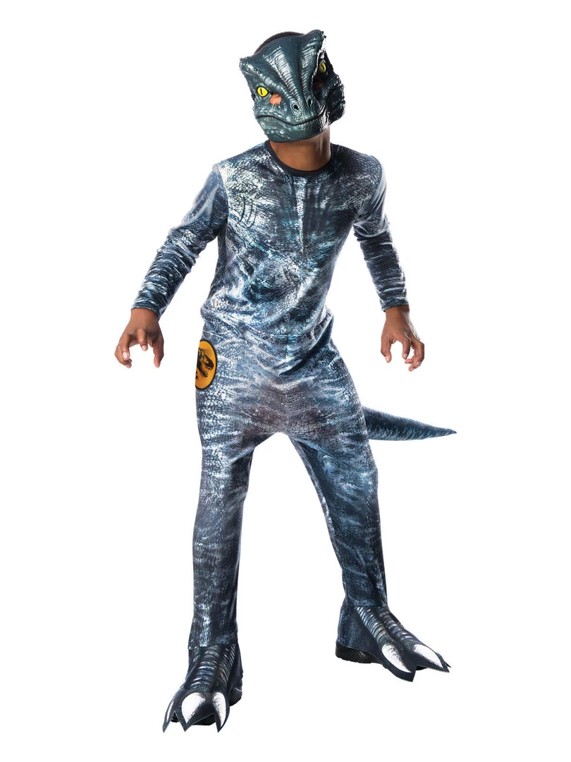 Rubie's Velociraptor 'Blue' Deluxe Lenticular Costume For Kids - Universal Jurassic World Dominion 3 Rubie's Velociraptor 'Blue' Deluxe Lenticular Costume For Kids - Universal Jurassic World Dominion