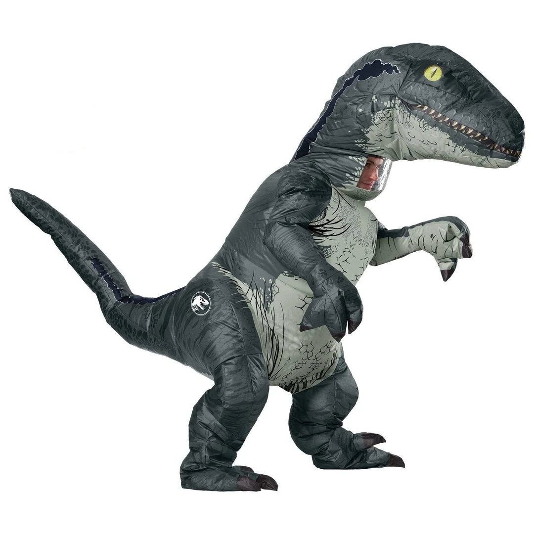 Rubie's Velociraptor 'Blue' Inflatable Costume For Adults - Universal Jurassic World 3 Rubie's Velociraptor 'Blue' Inflatable Costume For Adults - Universal Jurassic World