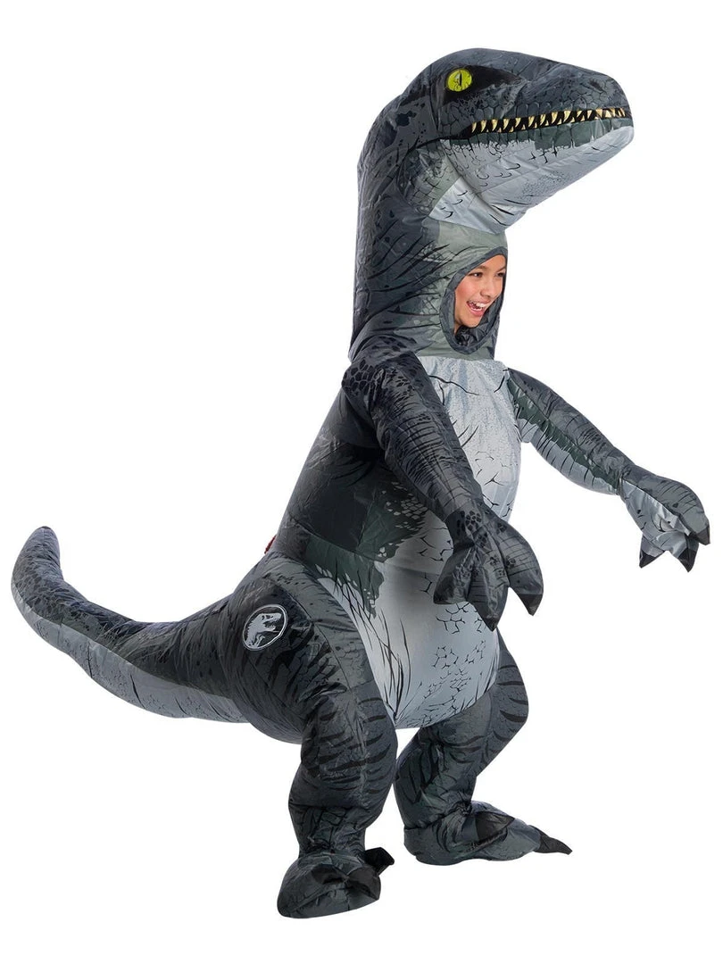 Rubie's Velociraptor 'Blue' Inflatable Costume For Kids - Universal Jurassic World 3 Rubie's Velociraptor 'Blue' Inflatable Costume For Kids - Universal Jurassic World