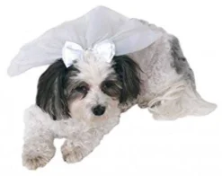 Rubie's Pets Wedding Veil Pet Accessory