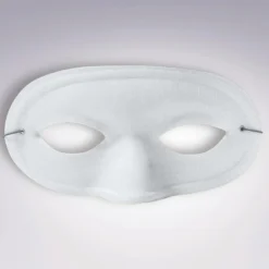 Forum Novelties White Silk Mask For Adults