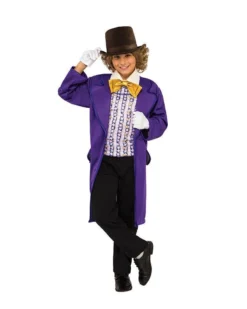 Rubie's Willy Wonka Deluxe Costume For Kids - Warner Bros Charlie And The Chocolate Factory