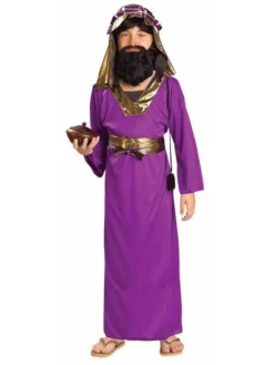 Forum Novelties Wise Man Purple Biblical Costume For Kids