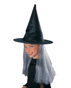 Rubie's Witch Hat With Hair For Kids