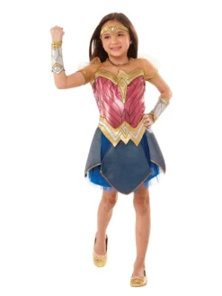 Rubie's Wonder Woman Deluxe Costume For Kids - Warner Bros Dawn Of Justice