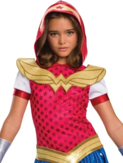 Rubie's Wonder Woman Hoodie Costume For Kids – Warner Bros DC Super Hero Girls