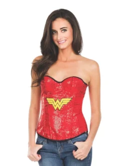Rubie's Wonder Woman Sequin Corset For Adults - Warner Bros DC Comics