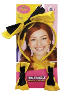 Rubie's Yellow Emma Wiggle Headband And Shoe Bow Set - The Wiggles Kids