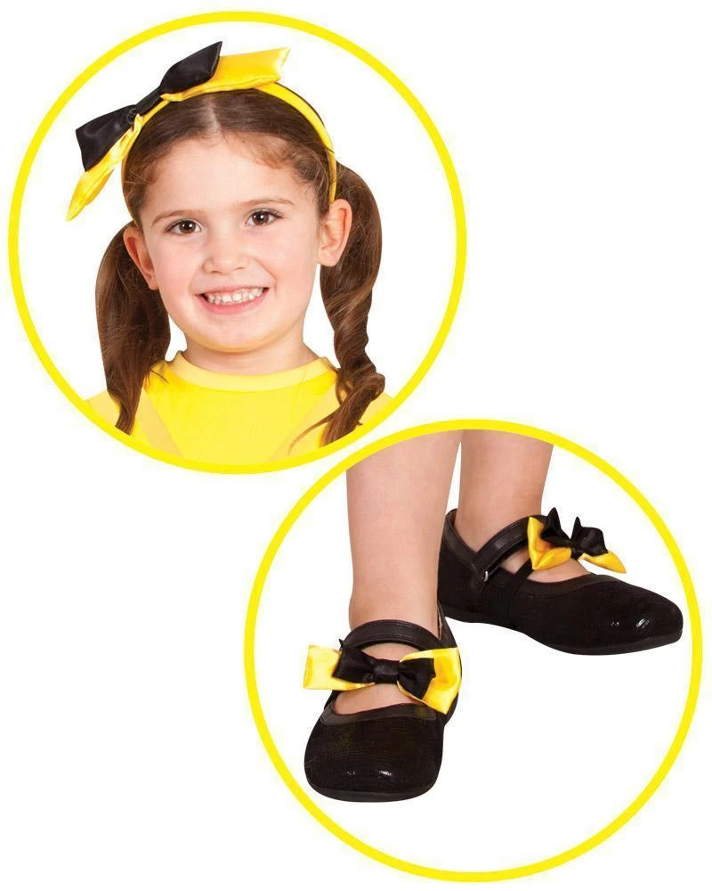 Rubie's Yellow Emma Wiggle Headband And Shoe Bow Set - The Wiggles Kids 3 Rubie's Yellow Emma Wiggle Headband And Shoe Bow Set - The Wiggles Kids