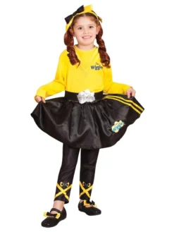 Rubie's Kids Yellow Emma Wiggle Pigtails With Bows - The Wiggles
